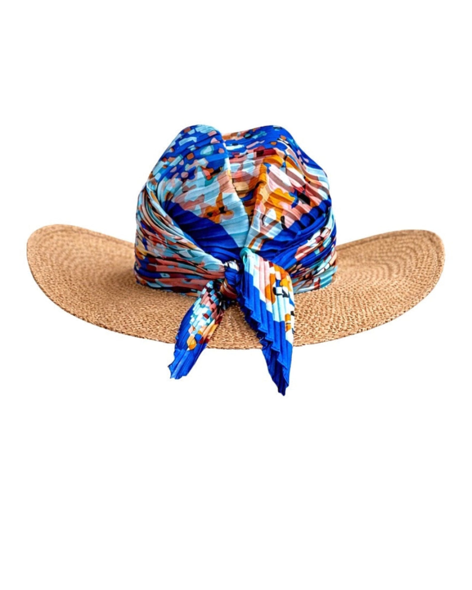 Newport Air straw hat with silk scarf, shown in profile with a lightweight, modern coastal silhouette.